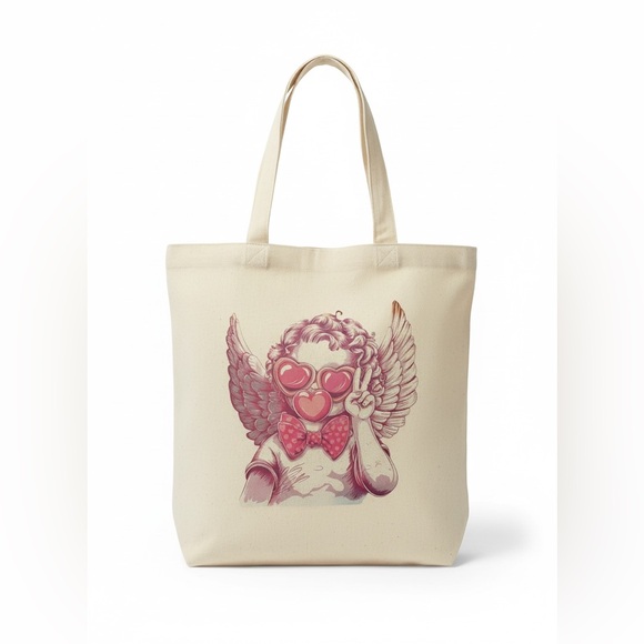 Handmade Handbags - Handcrafted Valentine’s Day canvas Tote Bag - pick one - Buy now price